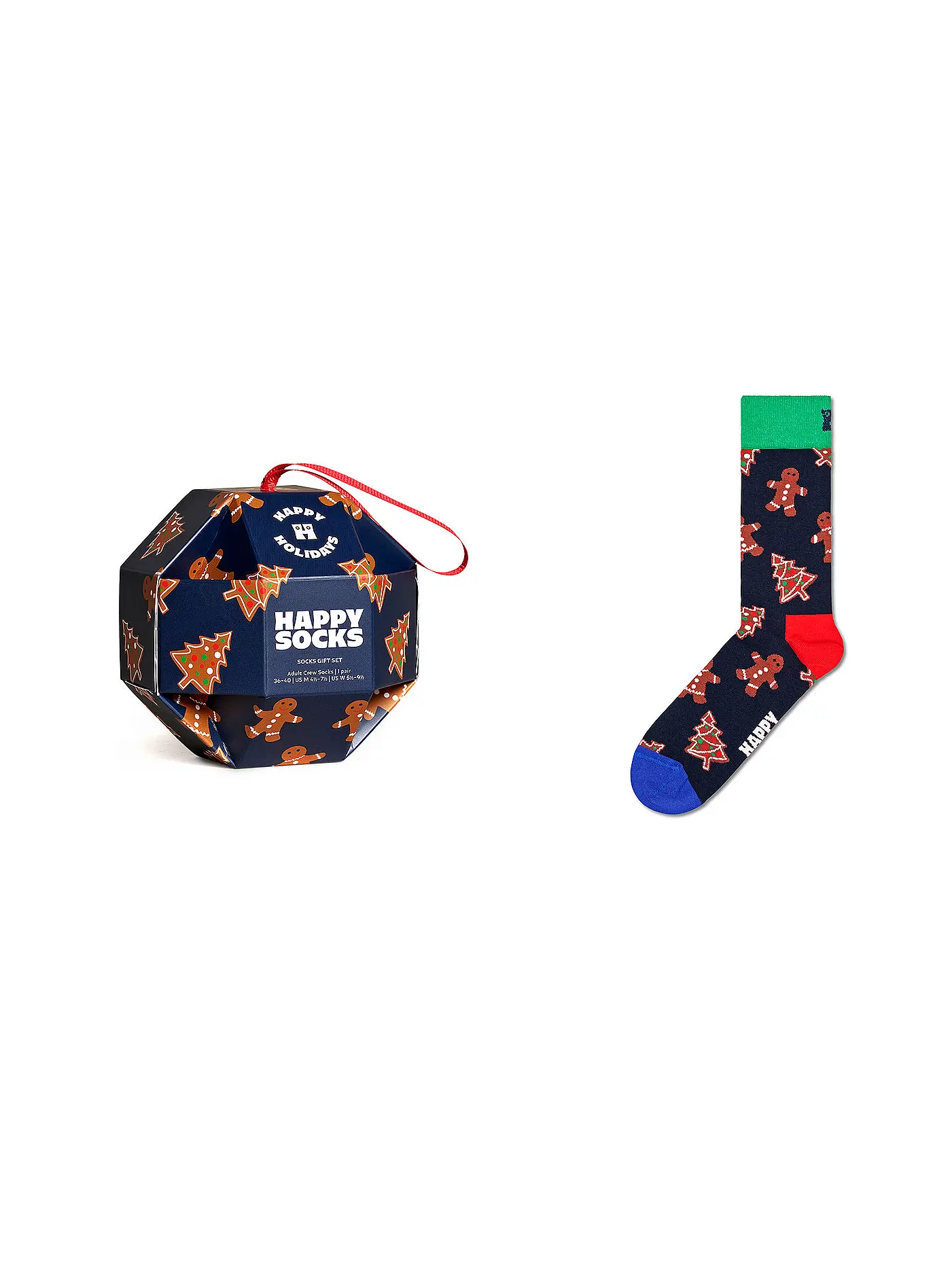 HAPPY SOCKS | Herren Socken GINGERBREAD COOKIES 41-46 navy | 